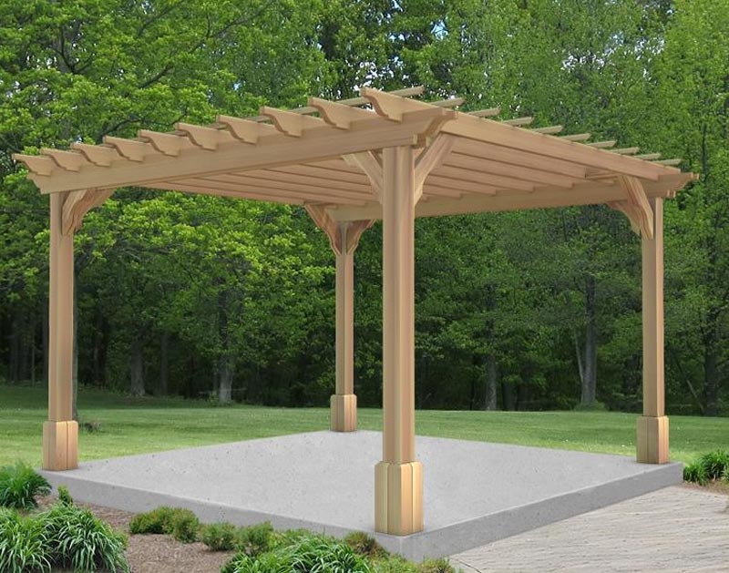 Cedar Pergola For A Refined Outdoor Environment