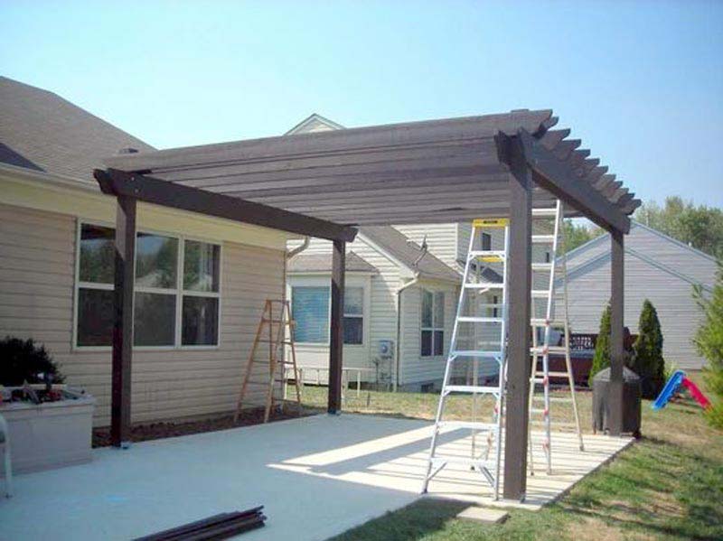 Diy Pergola Attached To House