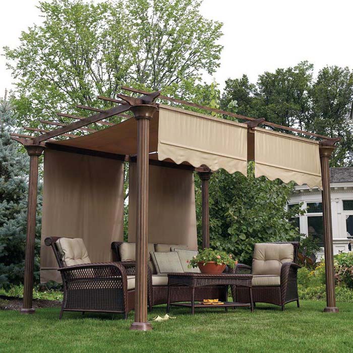 Garden Oasis Curved Pergola Replacement Canopy