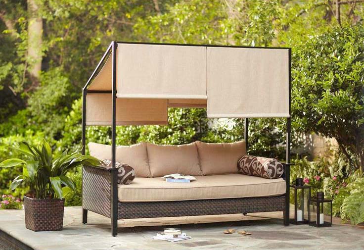 Hampton Bay Patio Daybed With Canopy