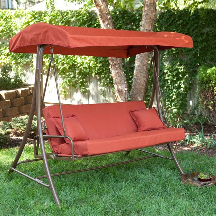 3 person patio swing with gazebo