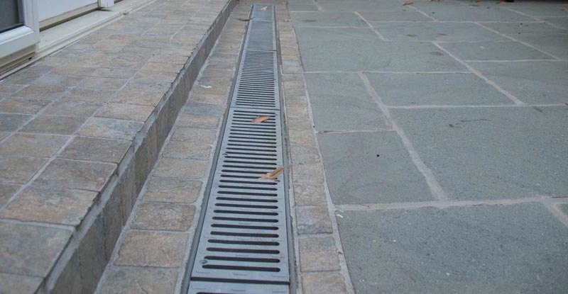 Patio drainage solutions