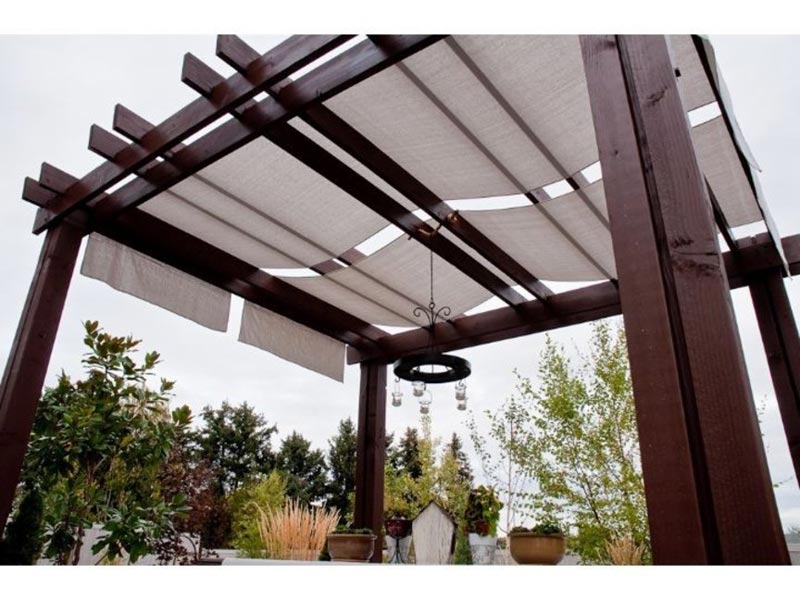 How to make a retractable canopy for pergola