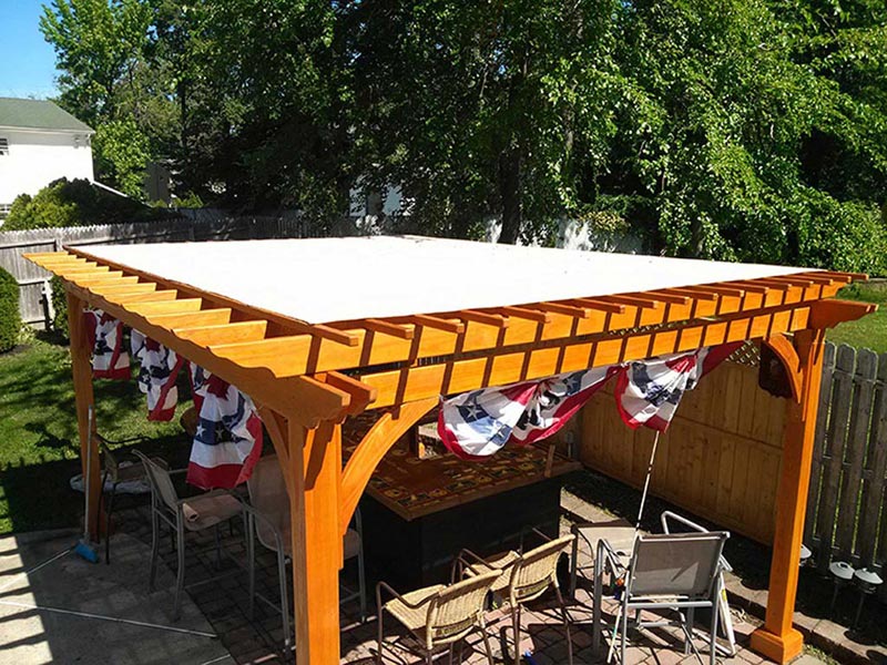 Pergola Fabric Cover for Enjoying Your Outdoor Rest With No Fear of Bad Weather