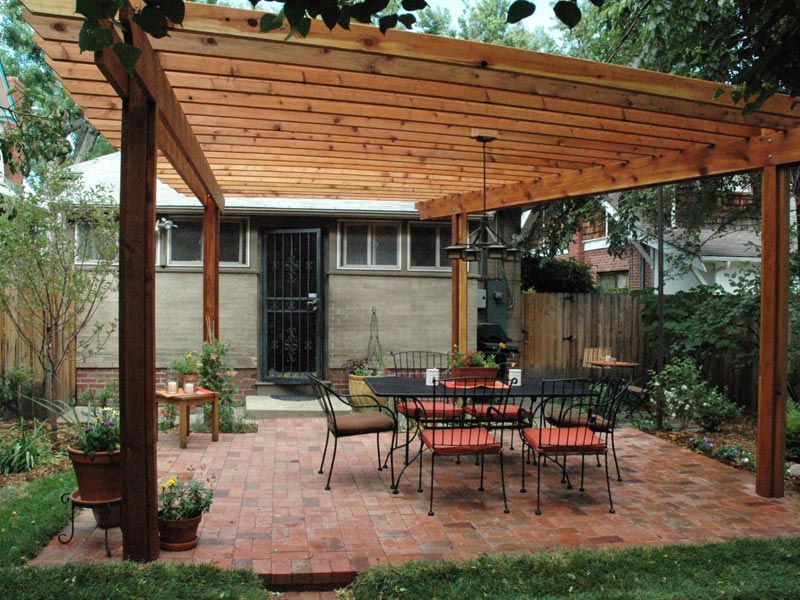 How to build a covered pergola attached to the house