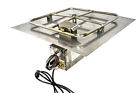 Flat Square 18″ Pan Electronic Ignition Fire Pit Insert (NG)