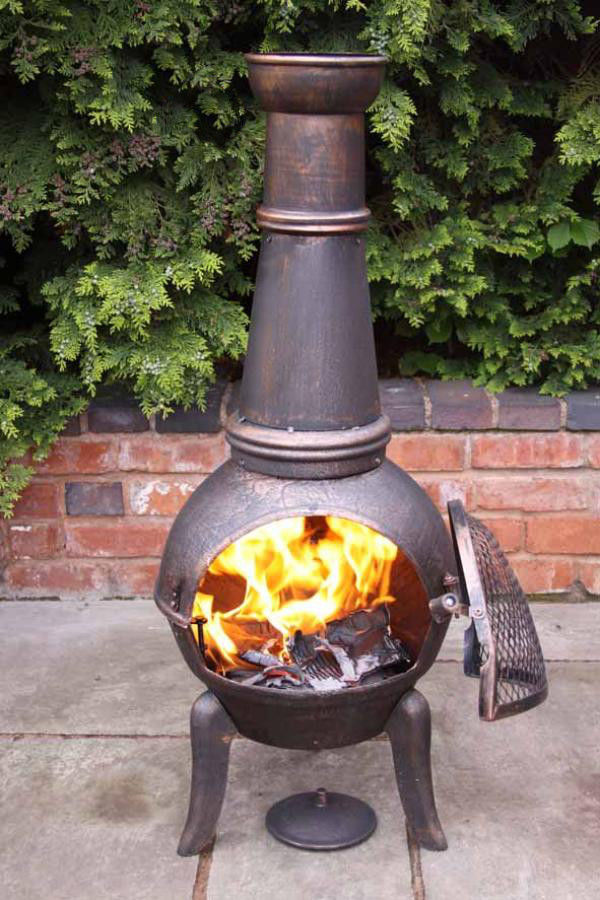 Benefits Wood Burning Chiminea Fire Pit | Garden Landscape