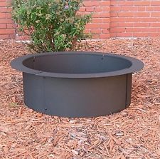 Fire Pit Rings DYI Build Your Own Wood Burning In Ground or Above Ground Steel