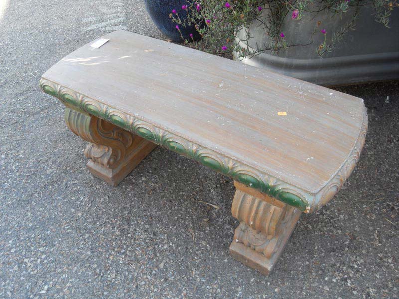 Cement Patio Benches