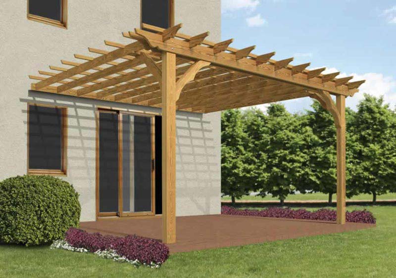 Diy Pergola Plans Attached To House