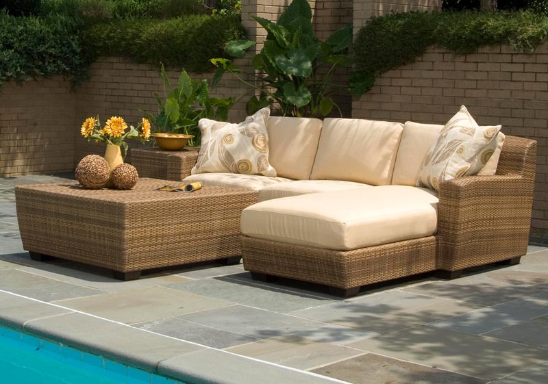 Patio Sofa and Table