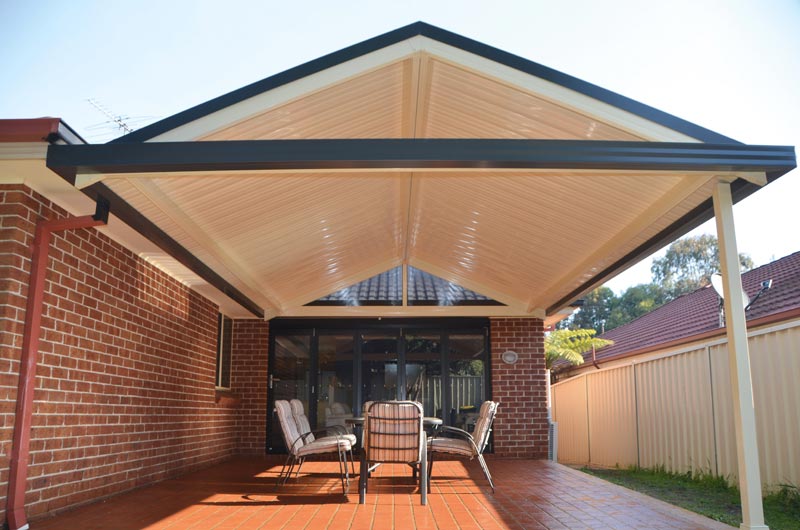 How to build a gable pergola attached to the house
