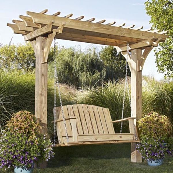 Lovely Pergola With Swing