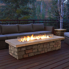 New Arrival Real Flame Sedona 66″ Rect Propane Fire Table