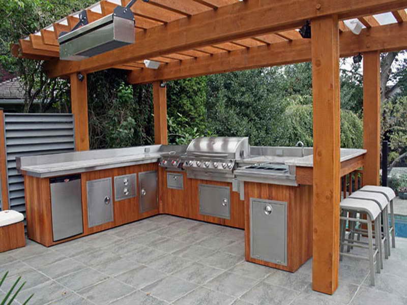 Outdoor bbq area plans