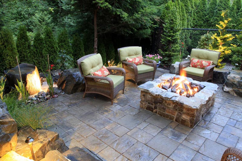 Patio design pictures fire pits