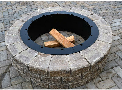 American made 36 round fire pit insert fire pits