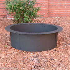 DIY Build Your Own In Ground Wood Fire Pit Ring Rim