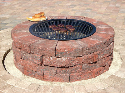 Improbable Red Brick Fire Pit Garden, Red Brick Fire Pit Ideas