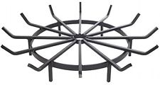 28 Inch Steel Wagon Wheel Firewood Grate Fire Pit Outdoor Cast Iron Cooking