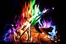 Outdoor Indoor Patio Mystical Fire Pit Add Fire Color Wood Burning Fireplace 25g