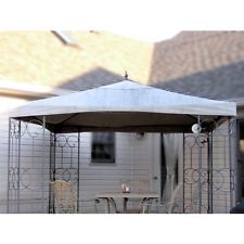 Garden Winds Replacement Canopy for Wrought Iron Scroll Gazebo RipLock 350