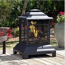 Outdoor Fireplace Kits Chiminea Build Modern Portable Wood Burning Inserts Metal