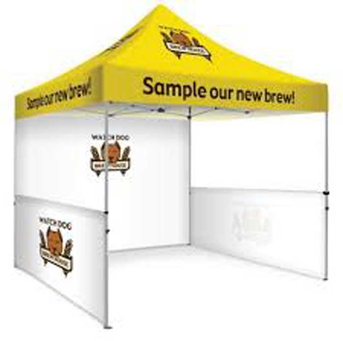 Brightly Colored Printed Gazebo With You Company Logo On