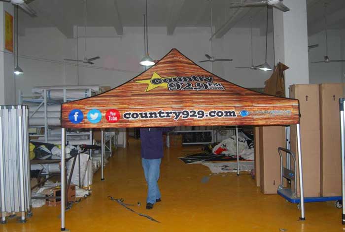 Printed gazebo canopy